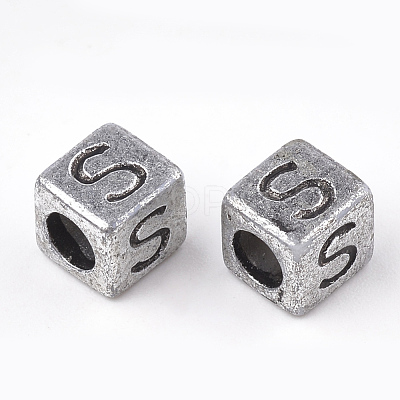 Plated Acrylic Beads PB43C9308B-M-1