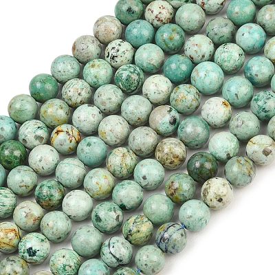 Natural Peruvian Turquoise(Jasper) Beads Strands G-F836-A02-8mm-1