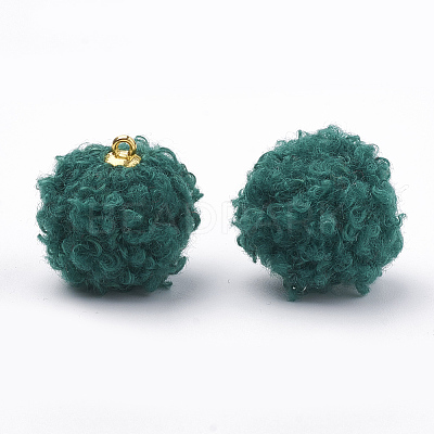 Handmade Cloth Fabric Covered Pendants LS-WOVE-N006-16E-1
