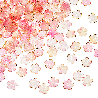150Pcs Acrylic Bead Caps OACR-DC0001-31A-1