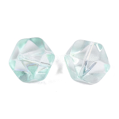Electroplate Transparent Glass Beads EGLA-Q140-01-A07-1