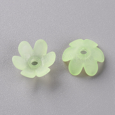 Frosted Acrylic Bead Caps MACR-S371-07A-728-1