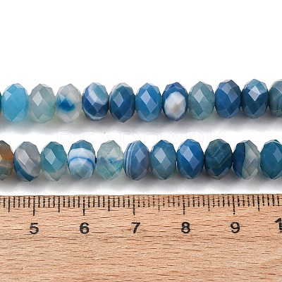 Natural Banded Agate/Striped Agate Beads Strands G-E605-A02-02B-1