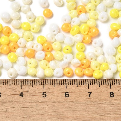 6/0 Opaque Baking Paint Glass Seed Beads SEED-M012-02A-28-1