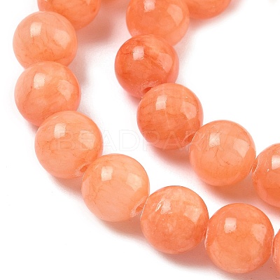 Natural Mashan Jade Round Beads Strands G-D263-10mm-XS21-01-1
