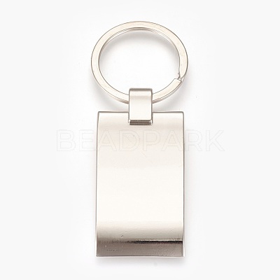 Zinc Alloy Cabochon Settings Keychain KEYC-E028-03P-1