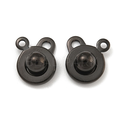 Ion Plating(IP) 201 Stainless Steel Snap Clasps STAS-F139-082B-1