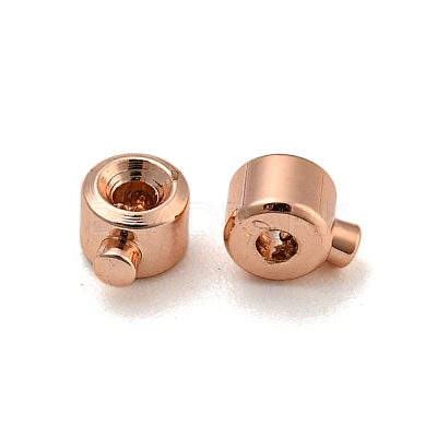 Brass Crimp Beads KK-Z030-17A-RG-1