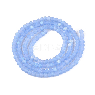 Transparent Glass Beads Strands LS-EGLA-A044-T1mm-MB14-1