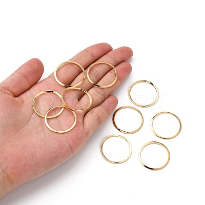 201 Stainless Steel Linking Rings X-STAS-F192-001G-03-1