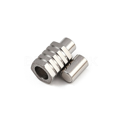 304 Stainless Steel Magnetic Clasps Hand Polished STAS-C127-18B-P-1
