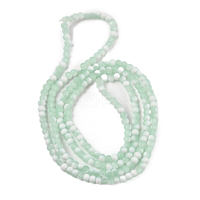 Frosted Crackle Glass Beads X1-GLAA-U001-4mm-M01-1