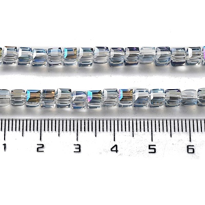 Electroplate Glass Bead Strands EGLA-R064-4mm-05-1