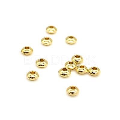 Real 18K Gold Plated Brass Spacer Beads LS-KK-E702-17G-NF-1