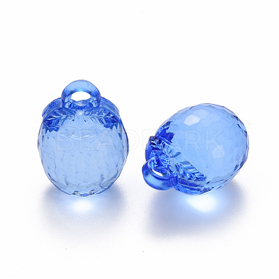 Autumn Theme Transparent Acrylic Pendants TACR-T024-04B-940-1