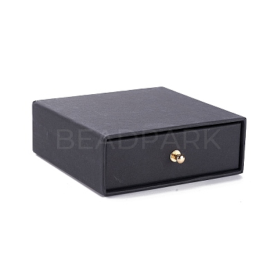 Square Paper Drawer Jewelry Set Box CON-C011-03B-01-1