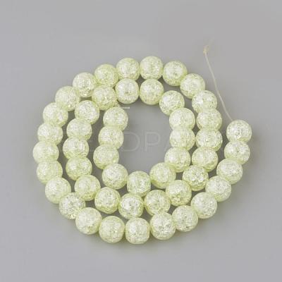 Synthetic Crackle Quartz Beads Strands GLAA-S134-6mm-08-1
