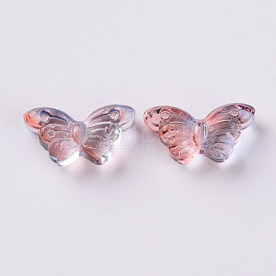 Two Tone Transparent Spray Painted Glass GLAA-S190-018D-01-1