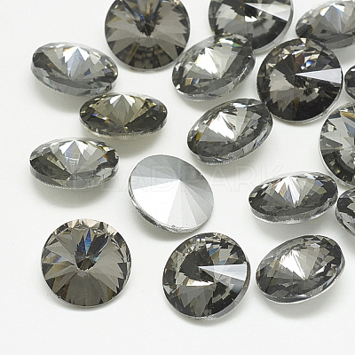 Pointed Back Glass Rhinestone Cabochons RGLA-T086-10mm-03-1