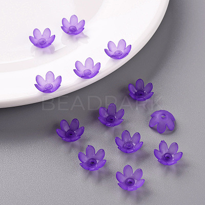 Frosted Acrylic Bead Caps MACR-S371-07A-747-1