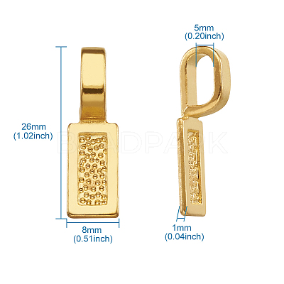 Tibetan Style Alloy Glue-on Flat Pad Bails TIBE-TA0001-09-1