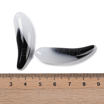 Transparent Spray Painted Glass Pendants GLAA-S202-02D-1