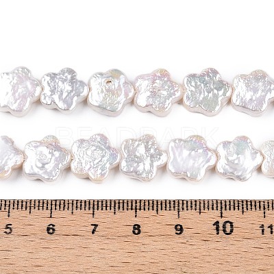 Baroque Natural Nucleated Keshi Pearl Beads Strands PEAR-S020-A03-1
