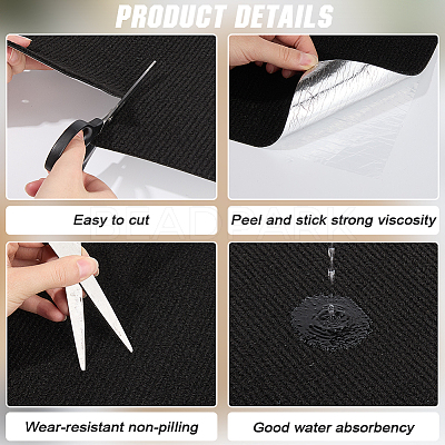 Square Self-adhesion Polyester Carpet Tape DIY-WH20002-102F-1