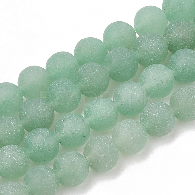 Natural Green Aventurine Beads Strands G-T106-172-1