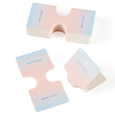 50Pcs Folding Paper Jewelry Display Cards ODIS-TA0001-07C-1