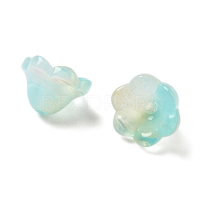 Transparent Glass Beads Caps GLAA-B028-01L-1