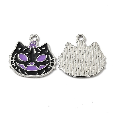 Alloy Enamel Pendants ENAM-Z001-15P-02-1
