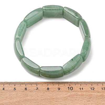 Rectangle Natural Green Aventurine Beaded Stretch Bracelets for Women Men GG-CBA9ACE-C08-1