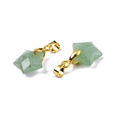 Natural Green Aventurine Charms G-N326-142-07-1