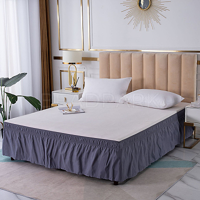 Adjustable Polyester Wrap Around Bed Skirts AJEW-WH20022-10C-02-1