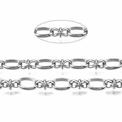 Tarnish Resistant 304 Stainless Steel Oval Link Chains CHS-S008-003P-1
