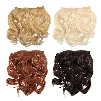 4Pcs 4 Colors PP Doll Wig Long Curly Hair DIY-GL0006-20C-1