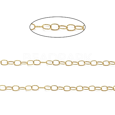 304 Stainless Steel Oval Link Chains CHS-C009-16G-1