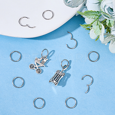 10Pcs 316L Stainless Steel Sleeper Earrings EJEW-BBC0001-56B-1