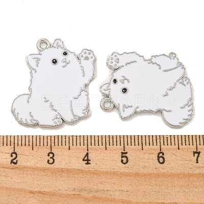 Rack Plating Alloy Enamel Pendants ENAM-Z014-01P-08-1