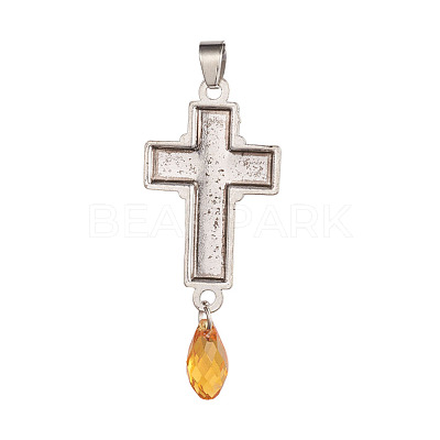 Tibetan Style Alloy Pendants  PALLOY-I147-01AS-1