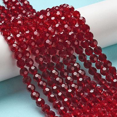 Transparent Glass Beads EGLA-A035-T6mm-D02-1