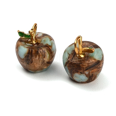 Synthetic Aqua Terra Jasper Pendants GG-CBAA20A-07G-02-1