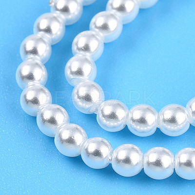Baking Paint Pearlized Glass Pearl Bead Strands HY-N002-2mm-A12-1