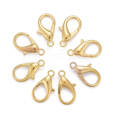 Zinc Alloy Lobster Claw Clasps X-E107-G-NF-1