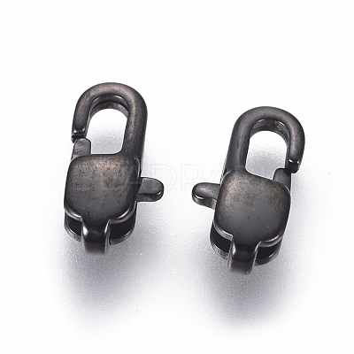304 Stainless Steel Lobster Claw Clasps Ion Plating(IP) STAS-G201-06A-B-1