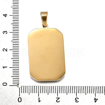 Tarot 304 Stainless Steel Enamel Pendants STAS-M119-09L-G-1