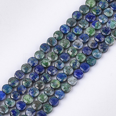 Natural Chrysocolla and Lapis Lazuli Beads Strands X-G-S354-41-1