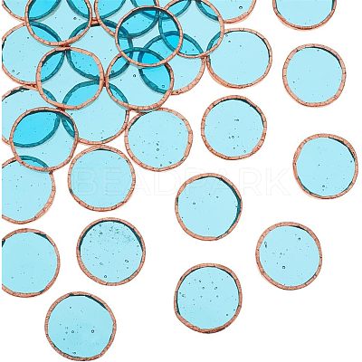 30Pcs Colored Glass Mosaic Tiles DIY-OC0009-45F-1