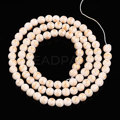 Natural Mashan Jade Beads Strands G-A255-A01-04I-1